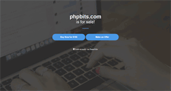 Desktop Screenshot of phpbits.com