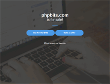 Tablet Screenshot of phpbits.com